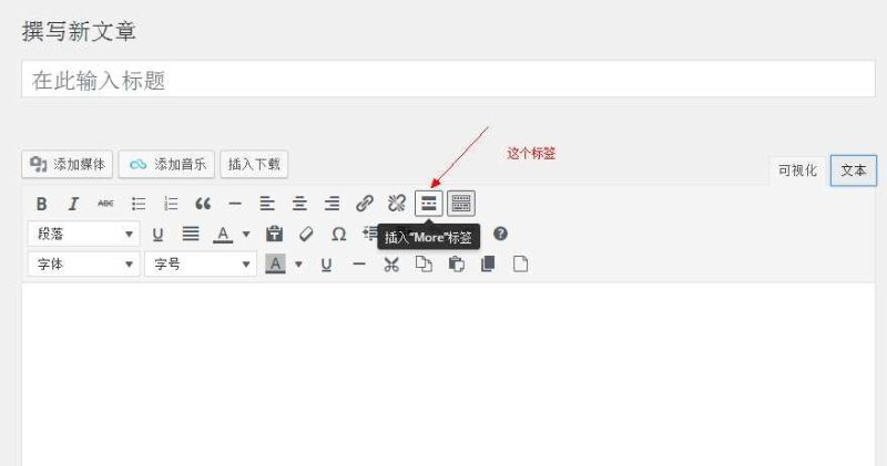 WP博客程序建站_wordpress“more”标签如何使用?_皮站网